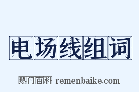 电场线组词是什么意思的图片